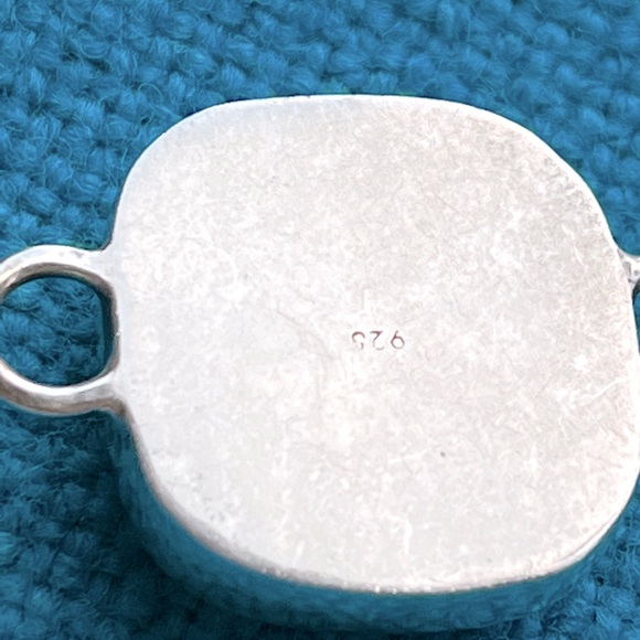 Dichroic Art glass sterling silver bracelet - Picture 6 of 7